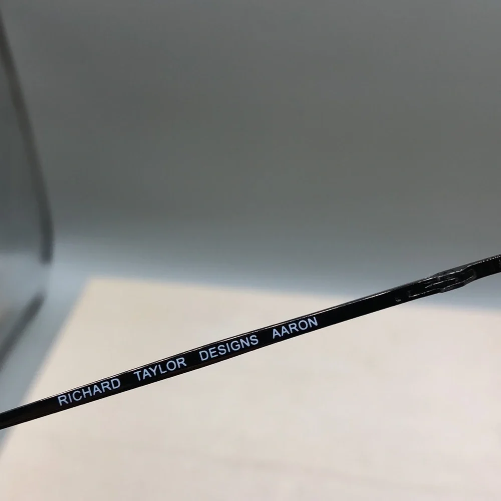 Richard Taylor Aaron Glasses Frames ONLY Brown Metal 45-18-135 Oval Slim Unisex